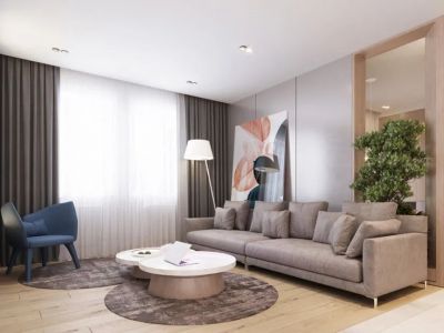 碧桂园太阳城-100㎡-现代风效果图