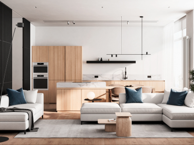 格林春晓-100㎡-北欧风效果图