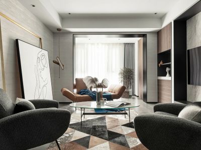 海居国际度假屋-119㎡-简约风效果图