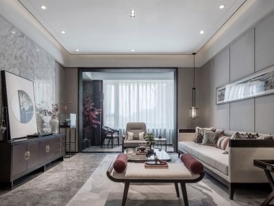 星海御景-116㎡-新中式风效果图