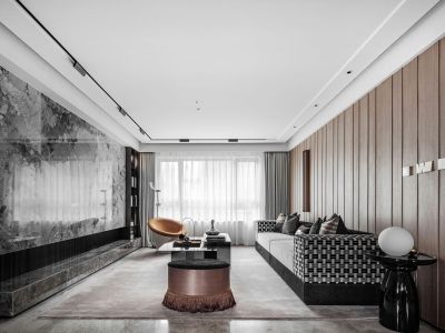 深房传麒山-200㎡-现代风效果图