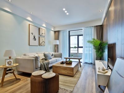 富丰君御-110㎡-简约风效果图