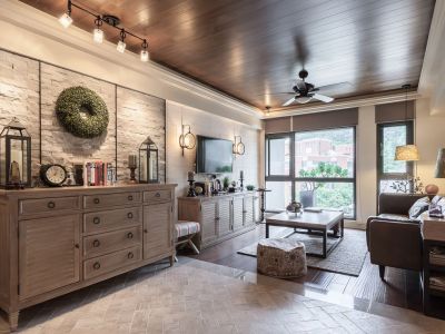 传麒东湖名苑-140㎡-美式风效果图