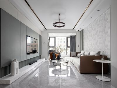 清水湾110㎡现代简约风格四室两厅装修案例