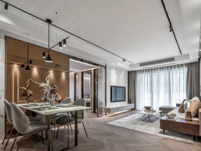 仁山公园120平现代简约风四室两厅装修案例