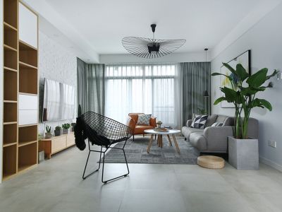 东江逸珑湾-141㎡-北欧风效果图