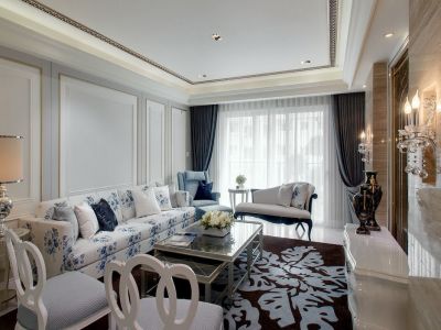 时代玫瑰园-143㎡-新古典风效果图