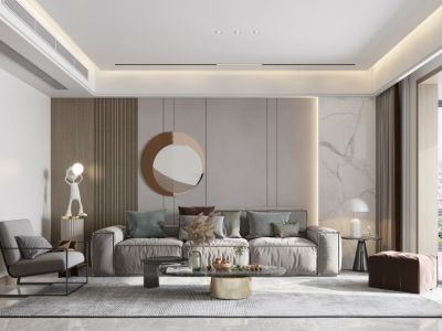 宏章皇家尚品-140㎡-现代风效果图