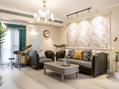 新城吾悦首府-115㎡-美式风效果图