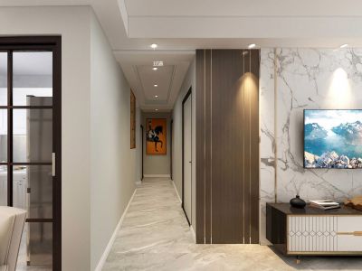 香缇公馆-118㎡-现代风效果图