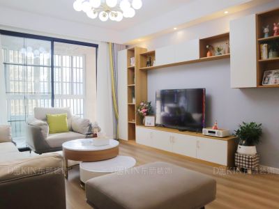 长安城北欧风110㎡四居室装修案例