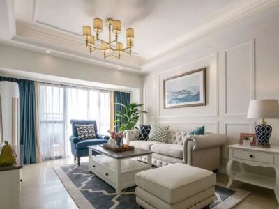 百盛家园-126㎡-美式风效果图