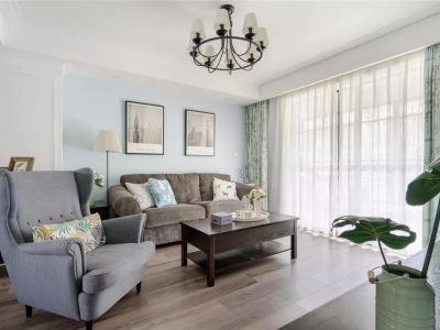 熙悦府-141㎡-美式风效果图