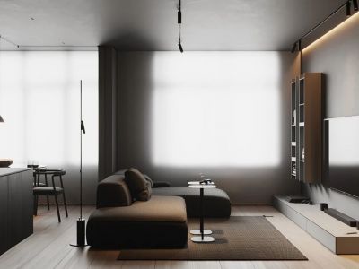 万科海上传奇-125㎡-现代风效果图