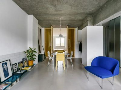 蓝庭国际-86㎡-混搭风效果图