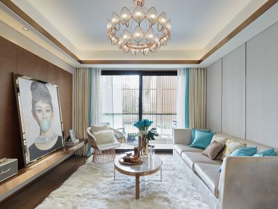 怡翠宏璟-120㎡-轻奢风效果图