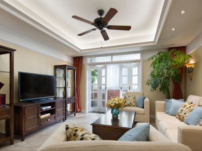 尚辉苑-115㎡-美式风效果图