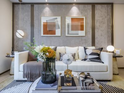 和平翰林公馆-79㎡-现代风效果图