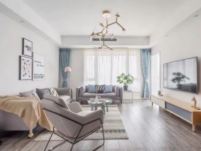 鸿通·檀府-152㎡-北欧风效果图