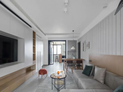 曲江香都-110㎡-北欧风效果图