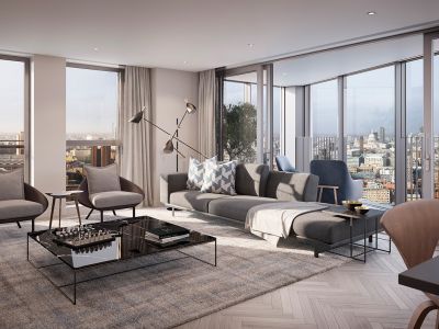 湘江雅颂居-115㎡-现代风效果图