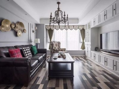 天御盈品-126㎡-美式风效果图