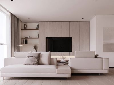 绿厦爵仕汇-100㎡-现代风效果图