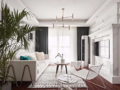 北美家园-90㎡-北欧风效果图