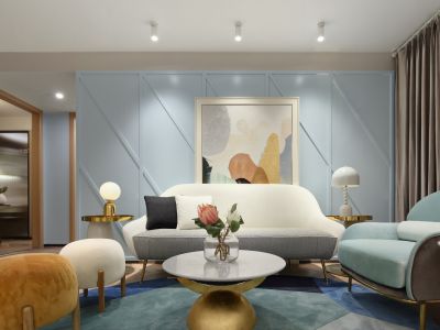 华宇御熹臺-105㎡-北欧风效果图