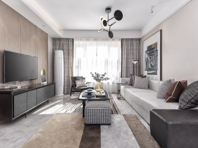 万达水西台-135㎡-现代风效果图