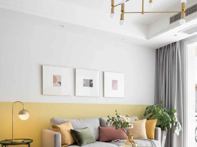 蓝光花满庭-91㎡-现代风效果图