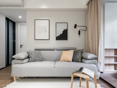 乐天圣苑-66㎡-现代风效果图