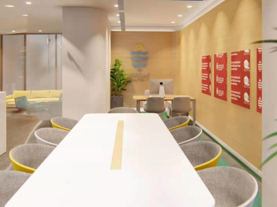 办公空间-200㎡-现代风效果图