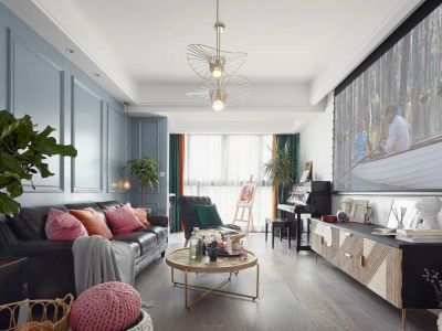 龙湖天璞-128㎡-混搭风效果图