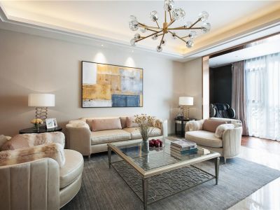 富力悦山湖-118㎡-现代风效果图