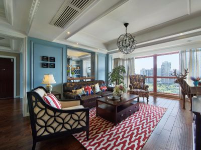 大合华府-122㎡-美式风效果图