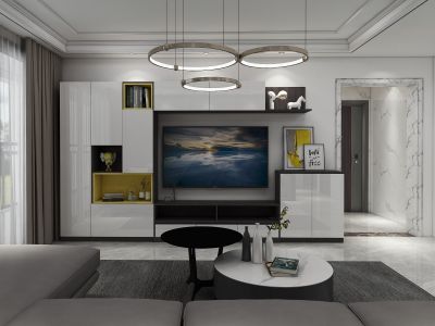 万科四季花城-110㎡-现代风效果图