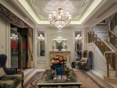 逸翠庄园-210㎡-新古典风效果图