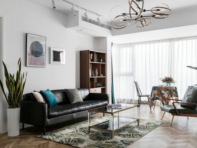 天水湖-112㎡-北欧风效果图