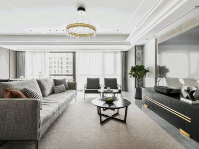 中凯城市之光-180㎡-轻奢风效果图