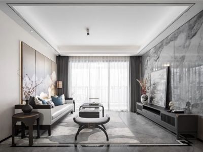 新城名庭-143㎡-新中式风效果图