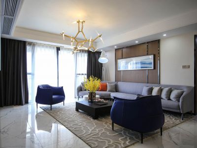 祈福黄金海岸-140㎡-现代风效果图