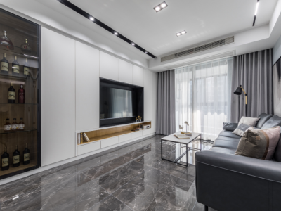 华丰金山花园-92㎡-现代风效果图