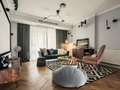 大名城紫金九号-93㎡-北欧风效果图