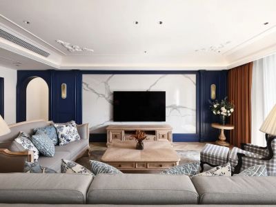 滨河花园-264㎡-欧式风效果图