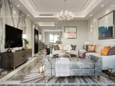 新起点嘉园-136㎡-欧式风效果图