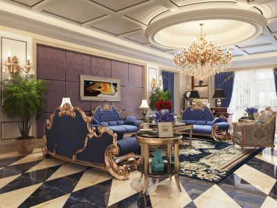 恒大御府-146㎡-欧式风效果图