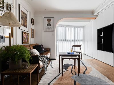 恒大中央广场-107㎡-复古风效果图