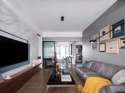 当代艺术(三期)-120㎡-混搭风效果图