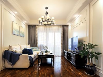 恒大雅苑-103㎡-美式风效果图